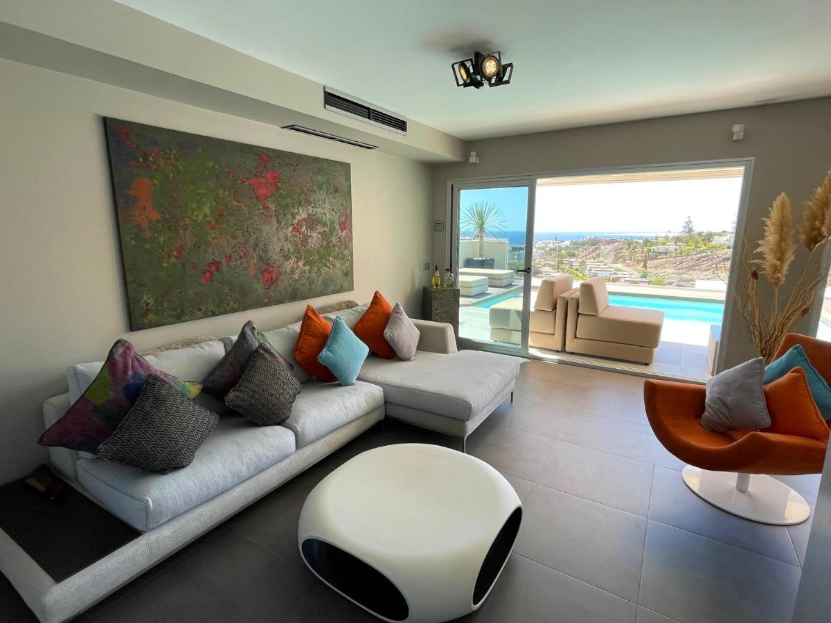 Luxury Villa Morelli With Seaview & Heated Pool Maspalomas  Buitenkant foto